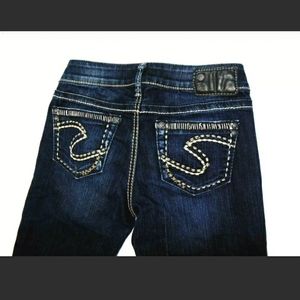 Silver aiko bootcut 26x30 dark embroidered low